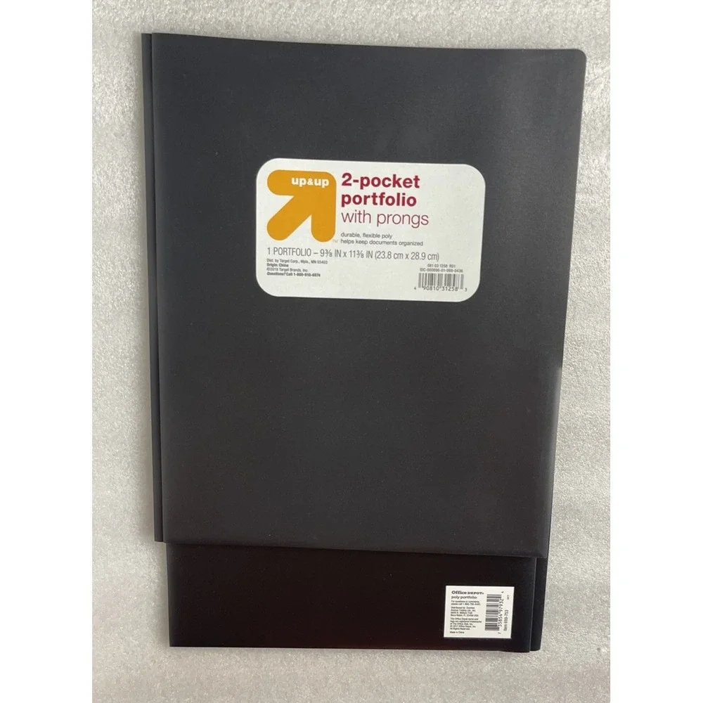 Plastic Poly Folders 2 Pocket w/ Prongs 9.4